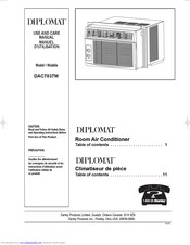 Danby Diplomat DAC7037M Use And Care Manual