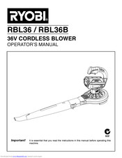 Ryobi RBL36 Operator's Manual