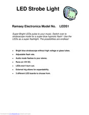 Ramsey Electronics LEDS1 Quick Reference Page Manual