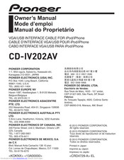 Pioneer CD-IV202AV Owner's Manual