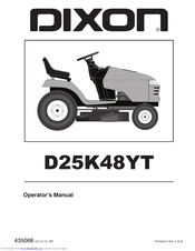 Dixon D25KH48 Operator's Manual