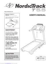 NordicTrack T 5.5 Treadmill User Manual