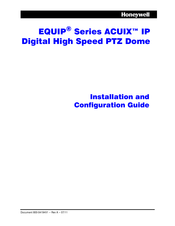 Honeywell ACUIX Equip series Installation And Configuration Manual