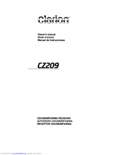 Clarion CZZ09 Owner's Manual