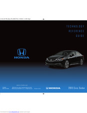 Honda 2013 Civic Sedan Technology Reference Manual