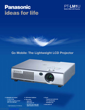 Panasonic PTLM1U - LCD PROJECTOR Specifications
