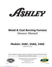 Ashley 24AF Owner's Manual