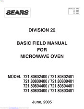 Sears 721.80803401 Manual