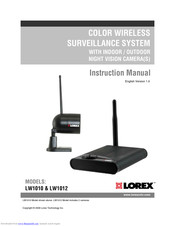 Lorex LW1012 Series Instruction Manual