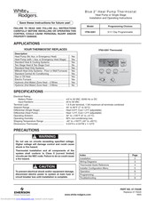 White Rodgers 1F82-0261 Installation And Operating Instructions Manual