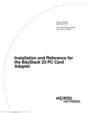 Nortel BayStack 22 206380-A Installation And Reference Manual