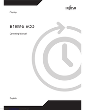 Fujitsu B19W-5 ECO Operating Manual