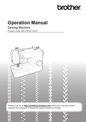 Brother 885-X23 Operation Manual