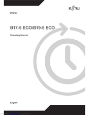 Fujitsu B19-5 ECO Operating Manual