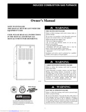 Payne Gas furnace Owner's Manual