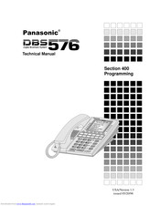 Panasonic DBS 576 Section 300 Technical Manual