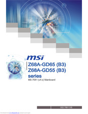 MSi Z68A-GD55 B3 series User Manual