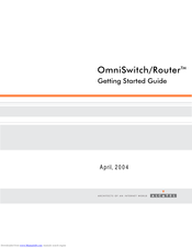Alcatel Omni Switch/Router Getting Started Manual