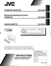 JVC KS-FX250 - Radio / Cassette Player Instructions Manual