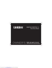 Uniden DSS7815 Series Owner's Manual