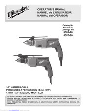 Milwaukee 5387-20 Operator's Manual