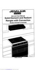 Jenn-Air SCE4320 Use And Care Manual