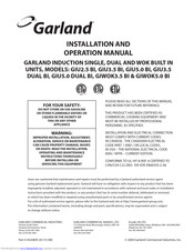 Garland GIWOK-5.0 Installation And Operation Manual