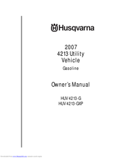 Husqvarna HUV 4213-G Owner's Manual