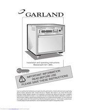 Garland Mealstream 501 Installation And Operating Instructions Manual