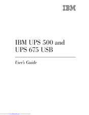 IBM UPS 500 User Manual