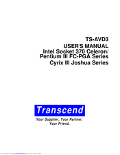 Transcend TS-AVD3 User Manual