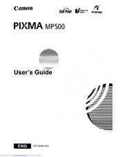 CANON PIXMA MP500 User Manual