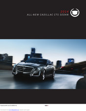 Cadillac CTS sedan 2014 Brochure & Specs