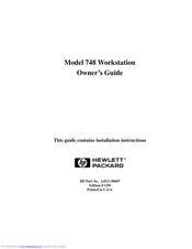 HP 748 Series Owner's Manual
