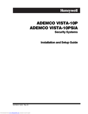 Honeywell ADEMCO VISTA-10PSIA Installation And Setup Manual