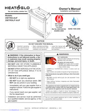 Heat & Glo 350TRSI-AUF Owner's Manual