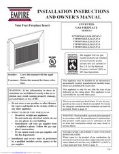 Empire Comfort Systems VFP28IN23LN-1 Installation Instructions And Owner's Manual