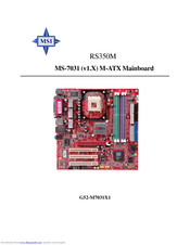 MSi MS-7031 User Manual