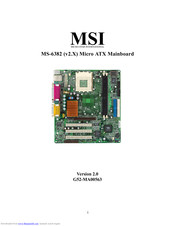 MSi MS-6382 User Manual