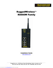 RuggedCom RuggedWireless RS900W Family Installation Manual