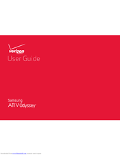 Samsung Verizon ATIV Odyssey User Manual