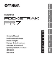 Yamaha POCKETRAK PR7 Owner's Manual