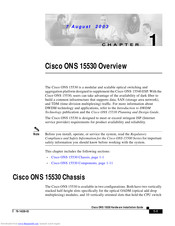 Cisco ONS 15530 Hardware Installation Manual