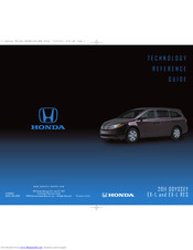 Honda 2011 Odyssey EX-L RES Technology Reference Manual