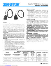 Shure Microflex MX393 User Manual