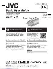 JVC Everio GZ-R320 Basic User's Manual