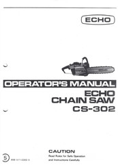 Echo CS-302 Operator's Manual