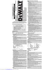 Dewalt DW384 Instruction Manual
