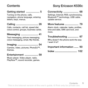 Sony Ericsson K530c User Manual