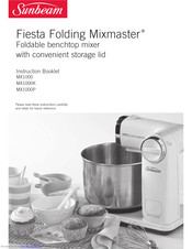 Sunbeam Fiesta Folding Mixmaster MX1000P Instruction Booklet